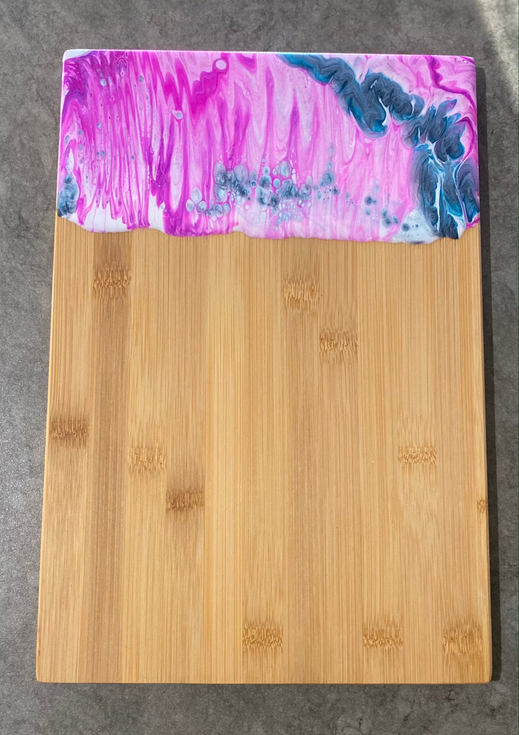Medium Resin Chopping board Pink & Dark Blue