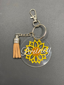 Flower key ring